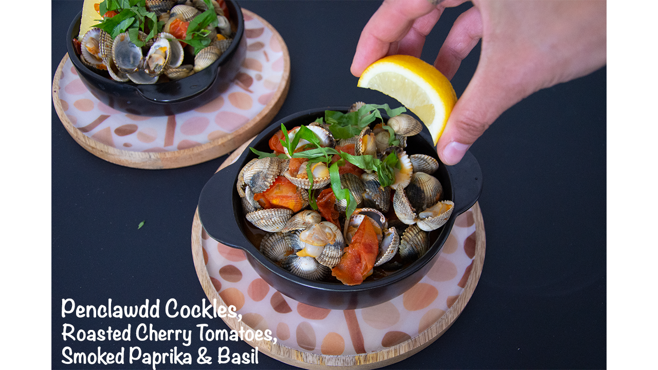 Penclawdd Cockles, Roasted Cherry Tomatoes, Smoked Paprika & Basil